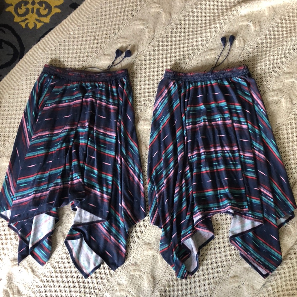 Girls Aztec Cotton Skirts